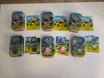 Ascended heroes tins (empty) includes art card and sticker
