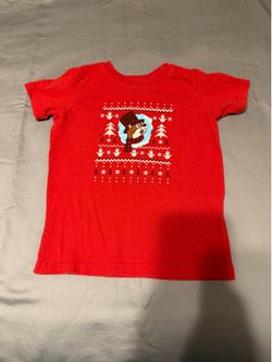 Unisex Toddler Buc-ees "Worth Melting For" Christmas T-Shirt Size 3T Red Holiday