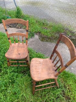 Antique Very Primitive A Pair Of Chair