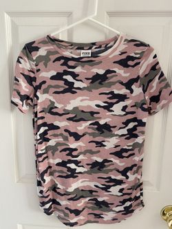 Victoria Secret PINK XS Camo Camouflage Shirt Tee