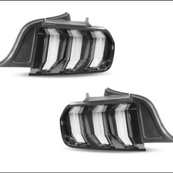Full LED TAIL Light white Housing For 15=23 ford mustang 