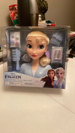 Disney Elsa styling Head W/14 Pieces