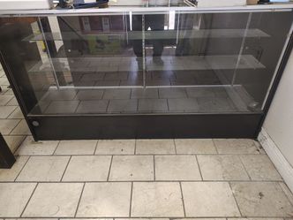 Glass display case
