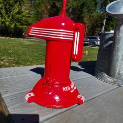Antique Red Jacket Water Well Hand Pump