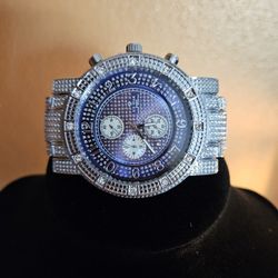 🧊 Iced-Out JAX X Designer Watch- – Stainless Steel Back, Japan Quartz Movement