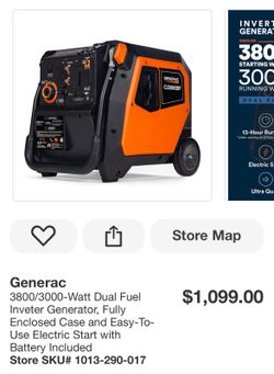 Genearc Generator With Battery Included