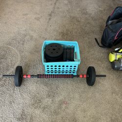 Full Adjustable dumbbell/barbell Set 