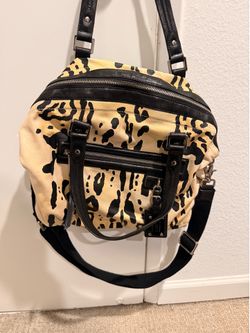 Vintage L.A.M.B. Gwen Stefani Leopard Print Satchel Y2K Bag”