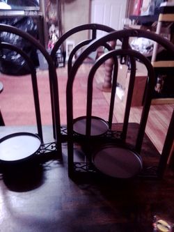 Black Metal Arch Candle Holders Set of 3( 30.00 for all or 12.00 each 17by 11