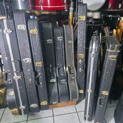 Electric Guitar And Bass Hard Cases !! $80 Each Or Best Offer !!