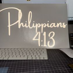 Reflective Philippians 4:13 Decal