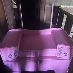 Pink dresser