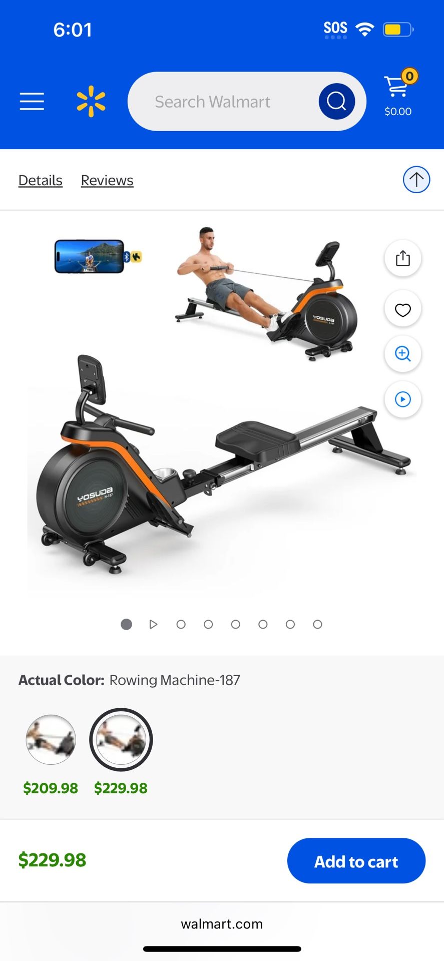 Magnetic Rowing Machine 206