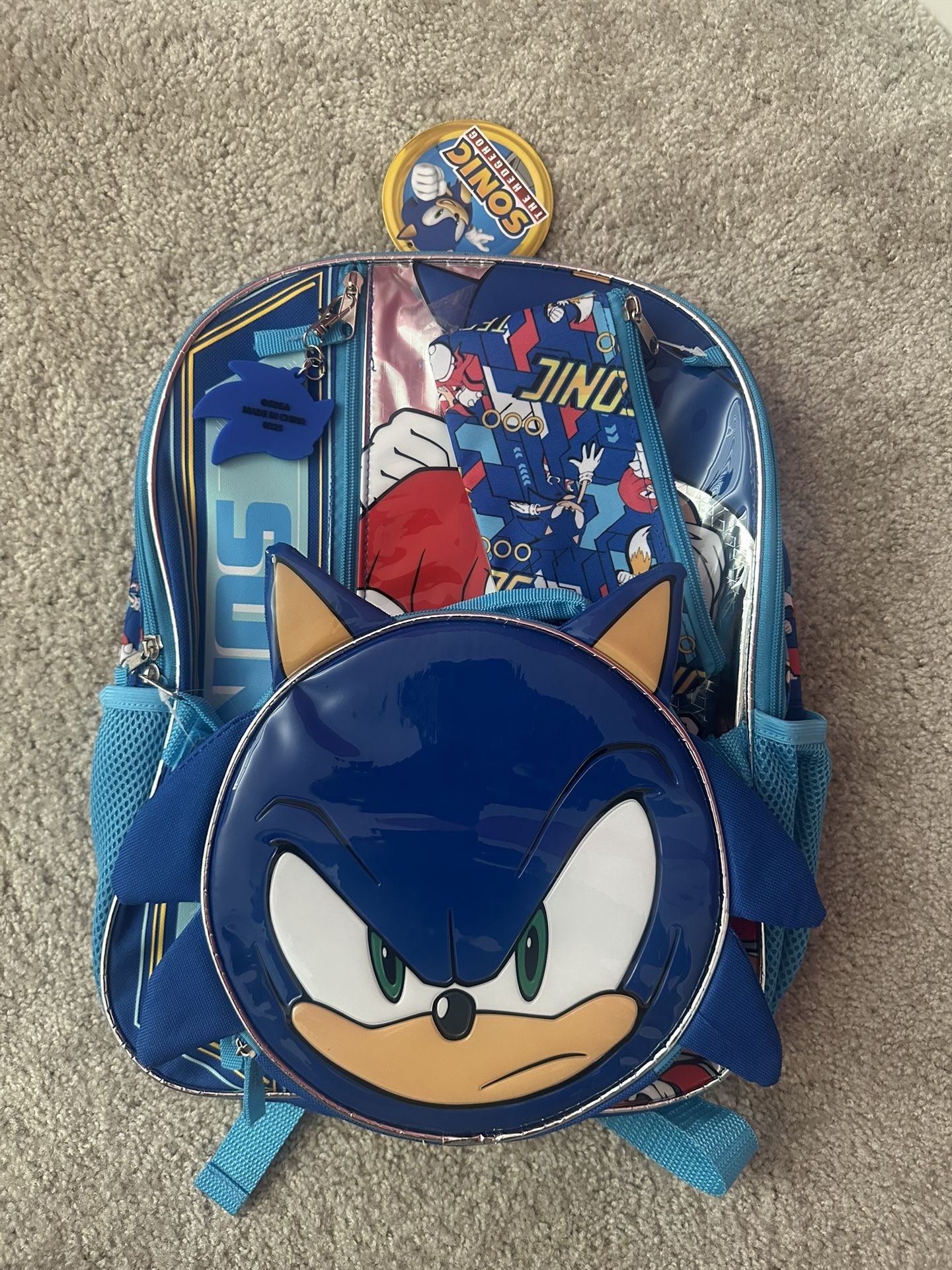 Sonic Backpack And Lunch Bag