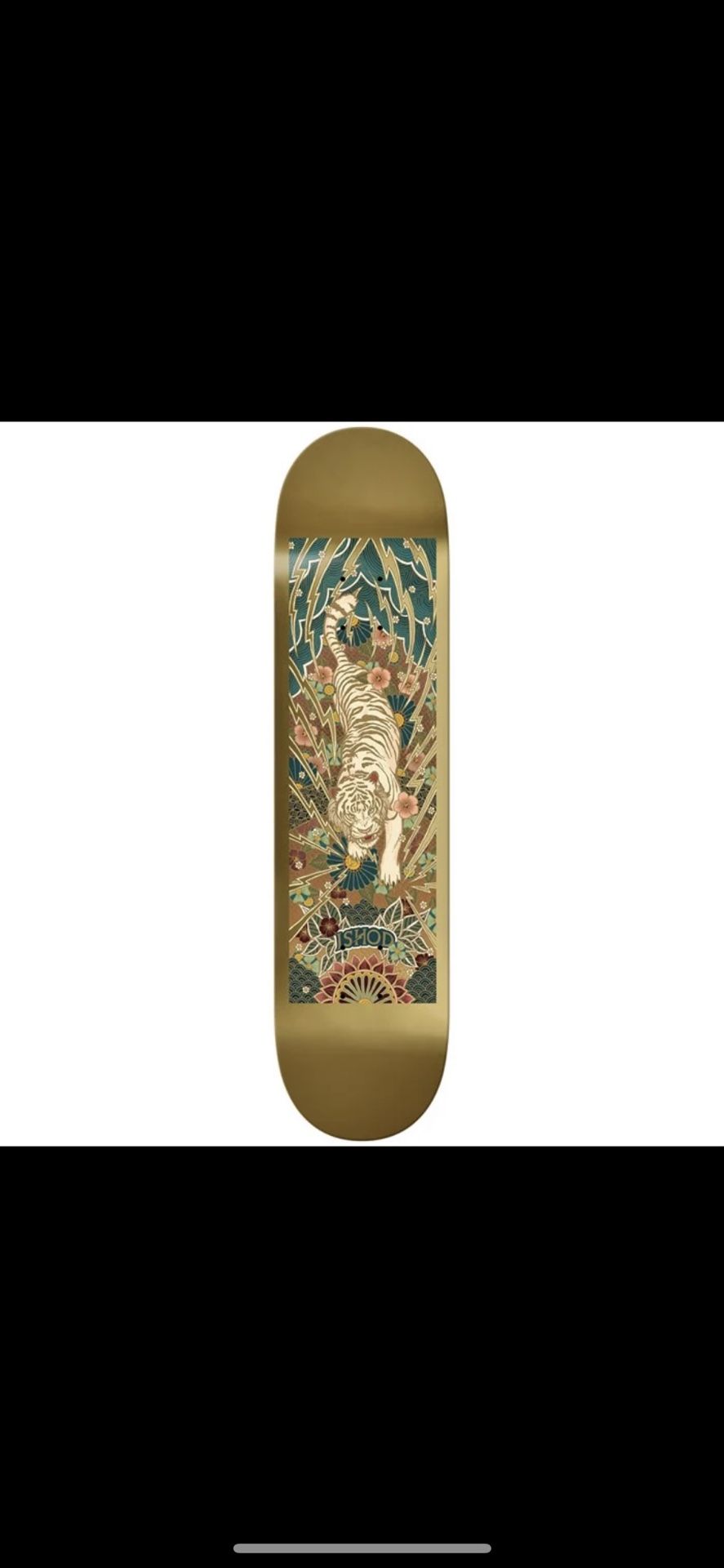 Real Ishod Priscilla Wilson White Tiger Skate Deck - NWT