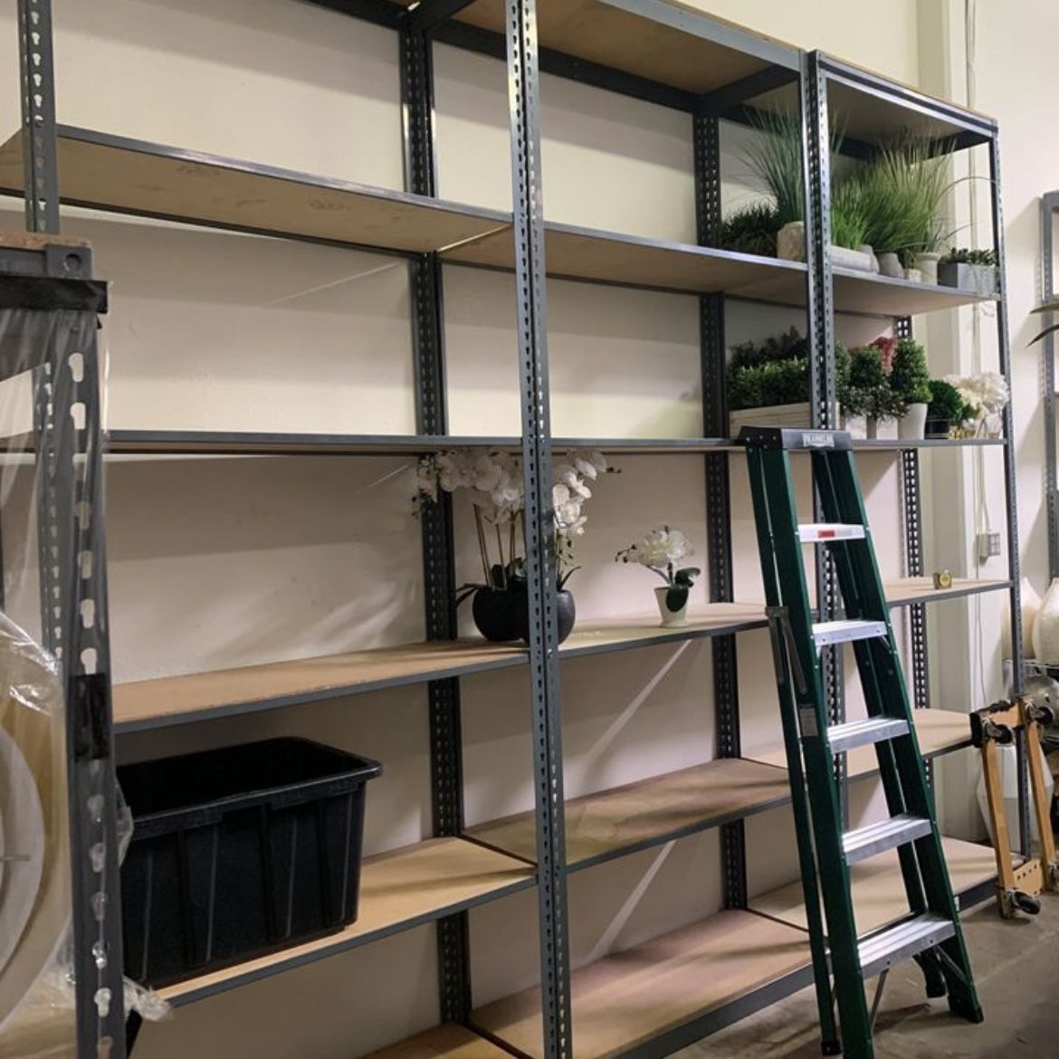Garage Shelving 48 in W x 18 in D New Industrial Racks Great For Home Office Stronger The Homedepot Lowes Delivery Available