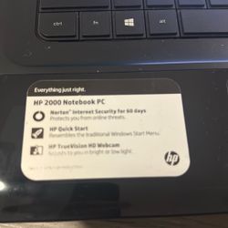 Hp 2000 Notebook 
