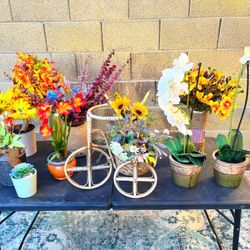 Lot Of Fake Flowers Artificial Plants 