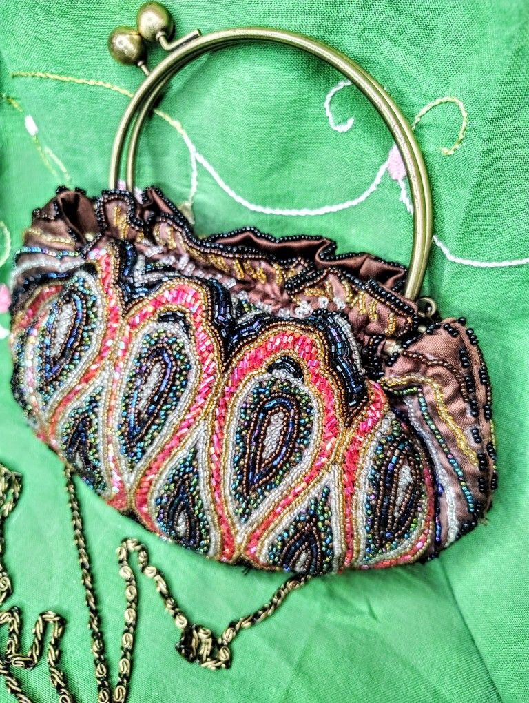 Victorian Style Beaded Evening Handbag