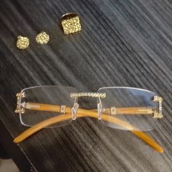 Cartier glasses ,gold and brown