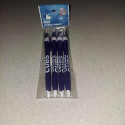4 PACK CHICAGO CUBS PENS NEW FACTORY SEALED