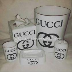 Gucci inspired bathroom accessories