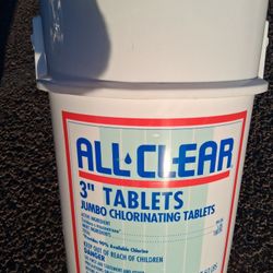 50 Pound Bucket Of Chlorine Tablets