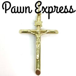 14K Religious Cross Crucifix Pendant Only 