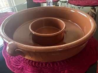 IDG Large Handmade Clay Bowl 