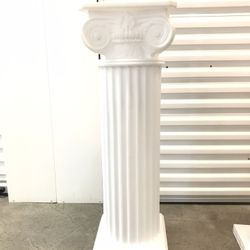 Columna de 40” de largo blanca, plástica