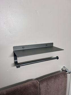Paper Towel Holder Gray