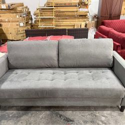 Sofa 3 Seats Gray Color 