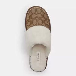 Coach Monogram Women’s Brown And Cream Color Sandals
