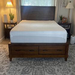 Queen Bedframe With 2 Storage Drawers - Need Gone Asap 