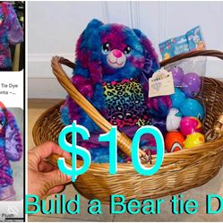 $10 For All Build A Bear Bunny 🐰 with Outfit,Wicker 🧺 Basket & and Pack of Eggs 🪺 18” tall 🐰new