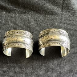 (2) Wide Elephant Cuff Bracelets ($20ea)