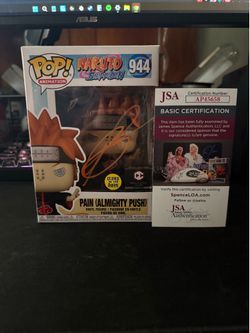 Funko pop! Pain (almighty push) Naruto 944 mint auto