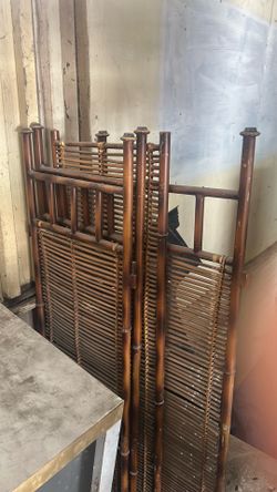 Asian Style Interlocking Bamboo Partisans/wall 6 Feet Tall 4 Feet Wide6 Ft Tall