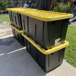 HDX 70 Gal tough Storage tote $150 for all