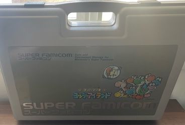 Vintage Super Mario Super Famicom Set - Carry Case & Official Staff Secrets Book - Tested, Working