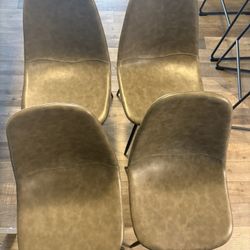 Chairs - Grey, smoother Material, 4 Total