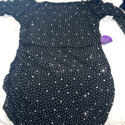 black short sleeve dress 