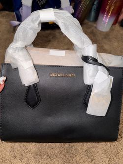 Michael Kors Black Saffiano Leather Satchel