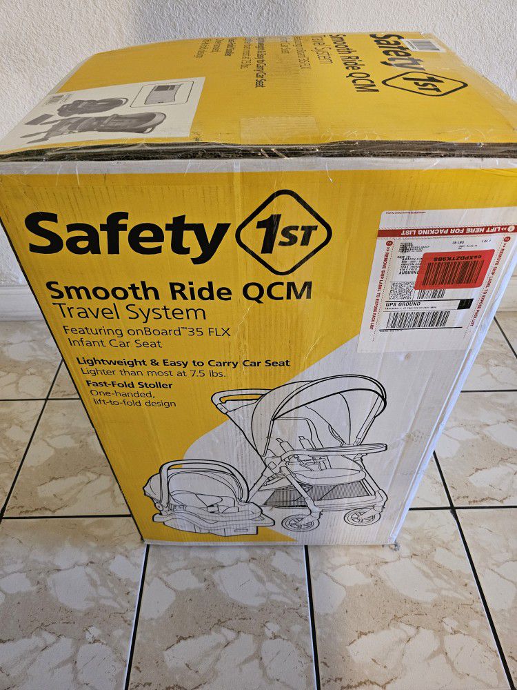 NEW! Safety 1st Smooth Ride QCM Travel System