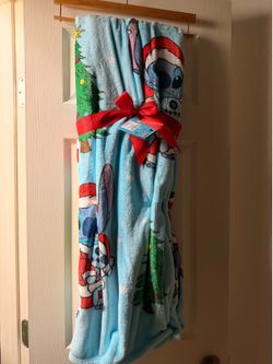 Christmas stitch blanket