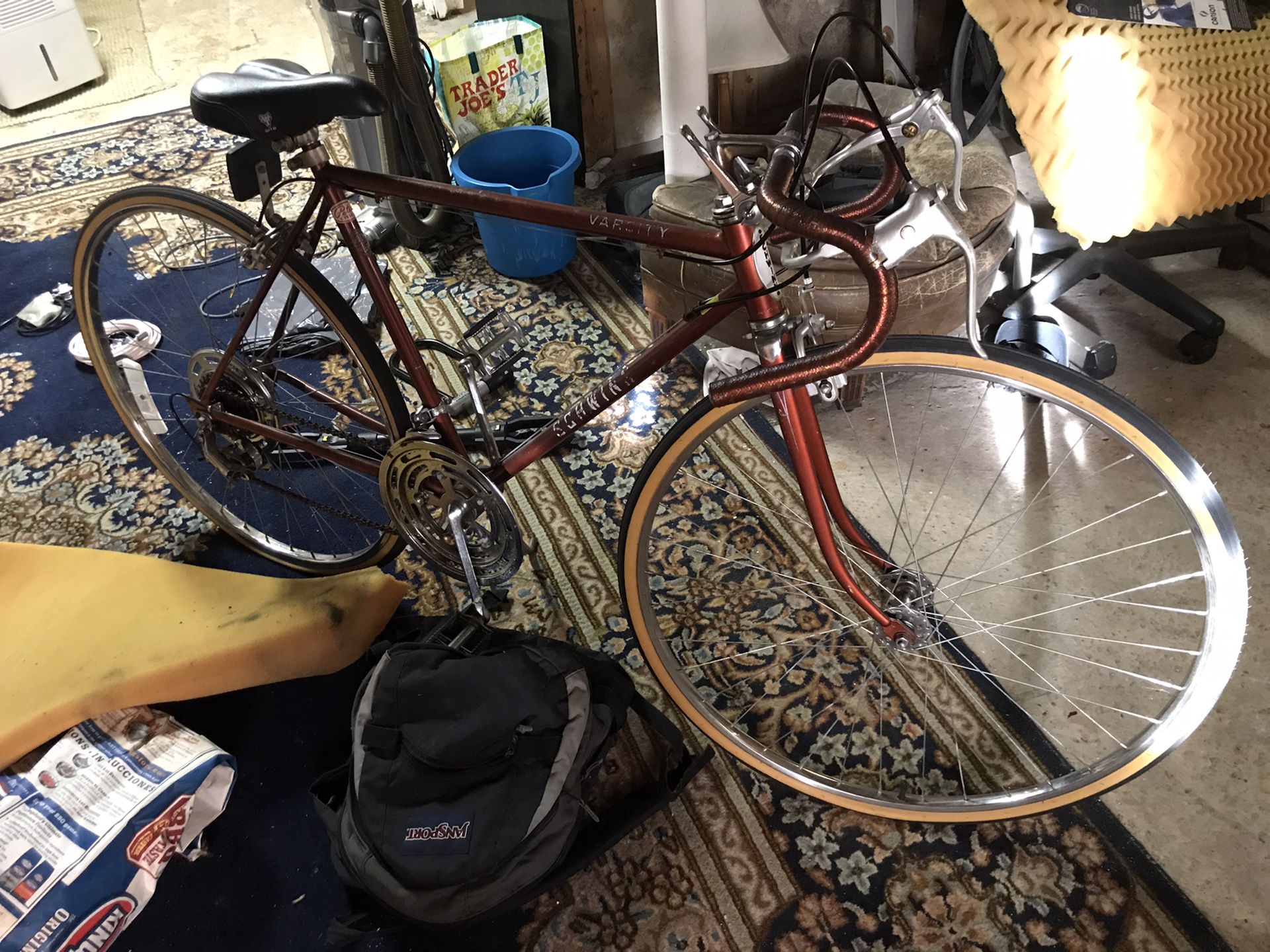 Old Schwinn and trek bikes