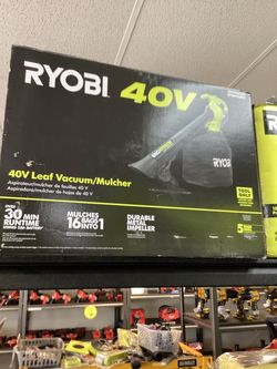 RYOBI 40V HP Leaf Vacuum Mulcher (Tool-Only) $120