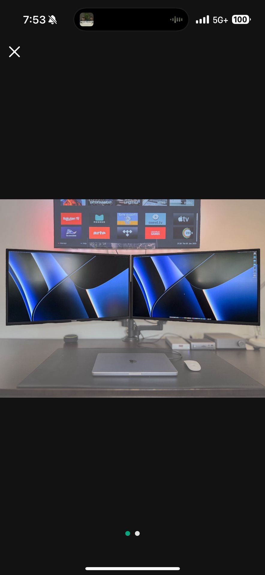 🖥️✨ READ DESCRIPTION-1 Samsung 32” UHD Monitors – Original Box + Table Stands! ✨🖥️