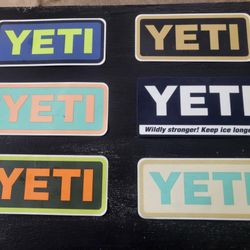 YETI STICKERS ( ALL )