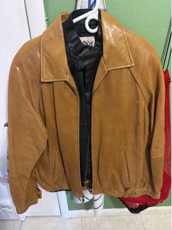 LEATHER JACKET HARLEY EMBLEM